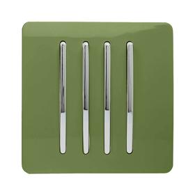 ART-SS8MG  4 Gang 2 Way 10 Amp Rocker Moss Green